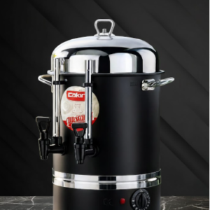ÇAKIR 40 BARDAK ÇAY OTOMATI KROM/SİYAH/KIRMIZI